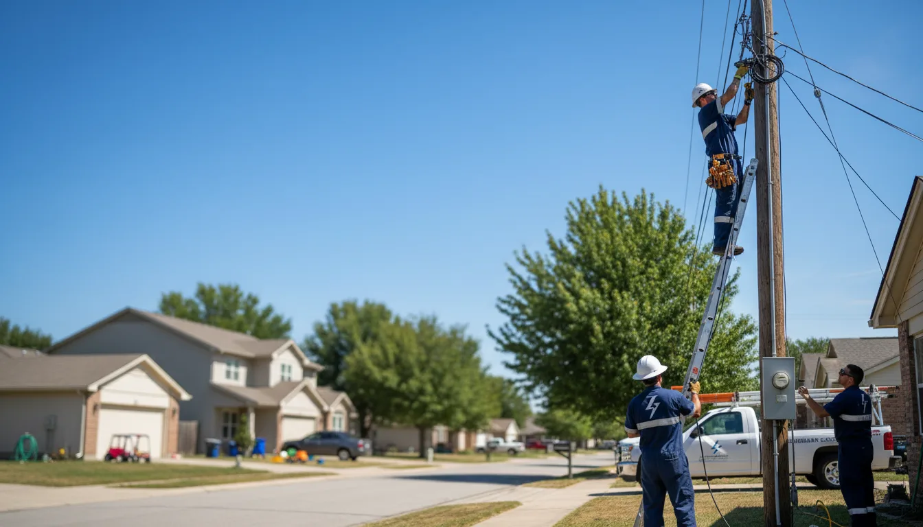 Residential electrician providing installation services in Fremont, WI